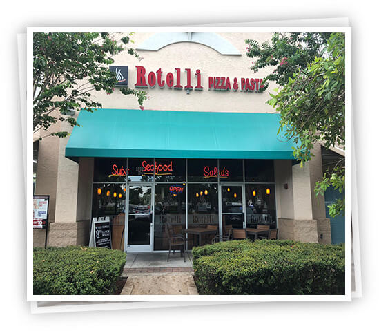 Rotelli pizza and pasta